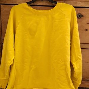 Yellow sweatshirt